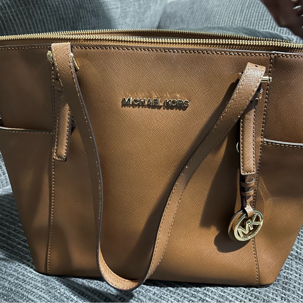 Michael Kors Brown Cosmetic Bag
